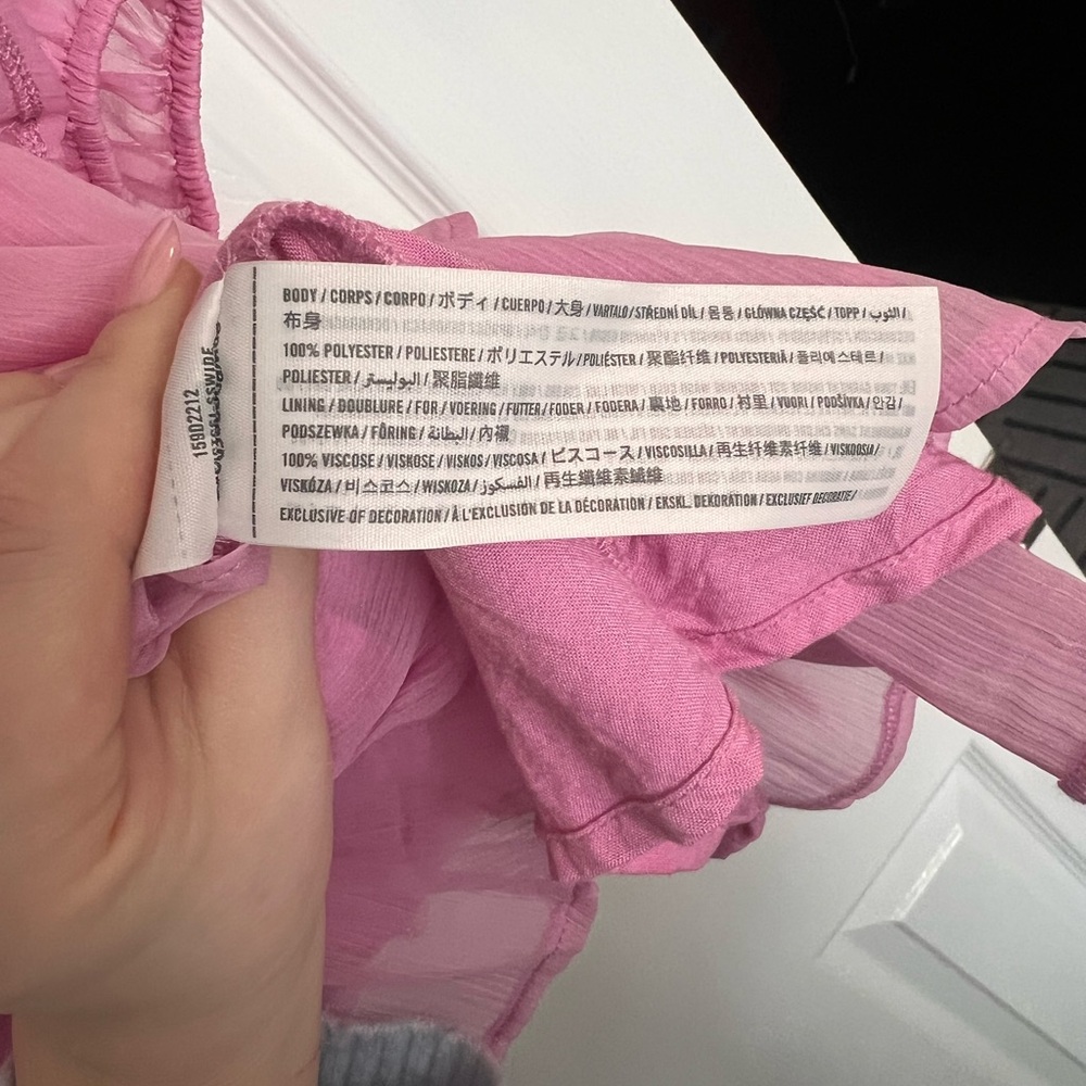 Abercrombie & Fitch Pink Layered Blouse - Picture 3 of 3